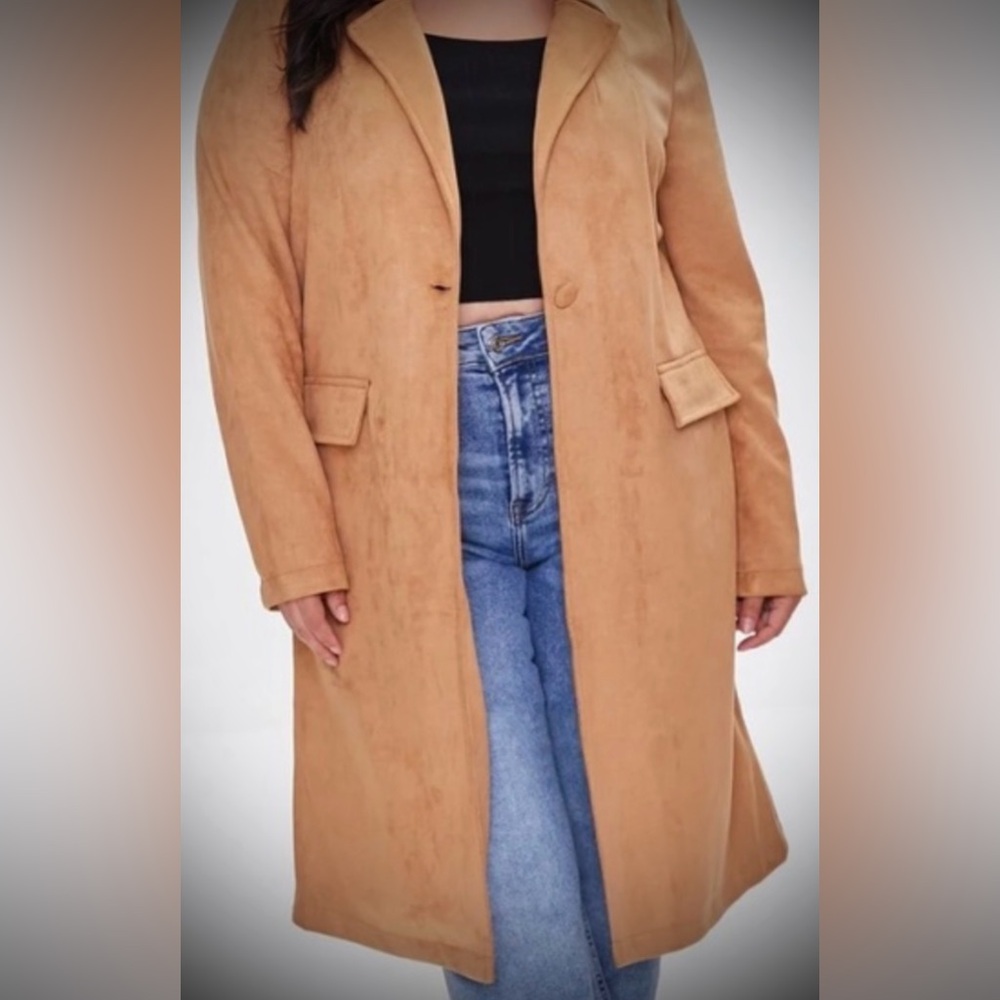 Forever21+ longline coat